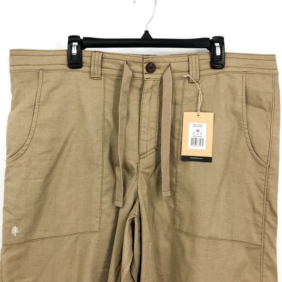 ROYAL ROBBINS Men's Hempline Shorts Size 40 Tan True Khaki 10" Inseam NWT - Picture 5 of 16